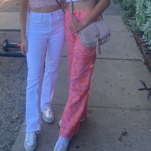 Floral Linen pants